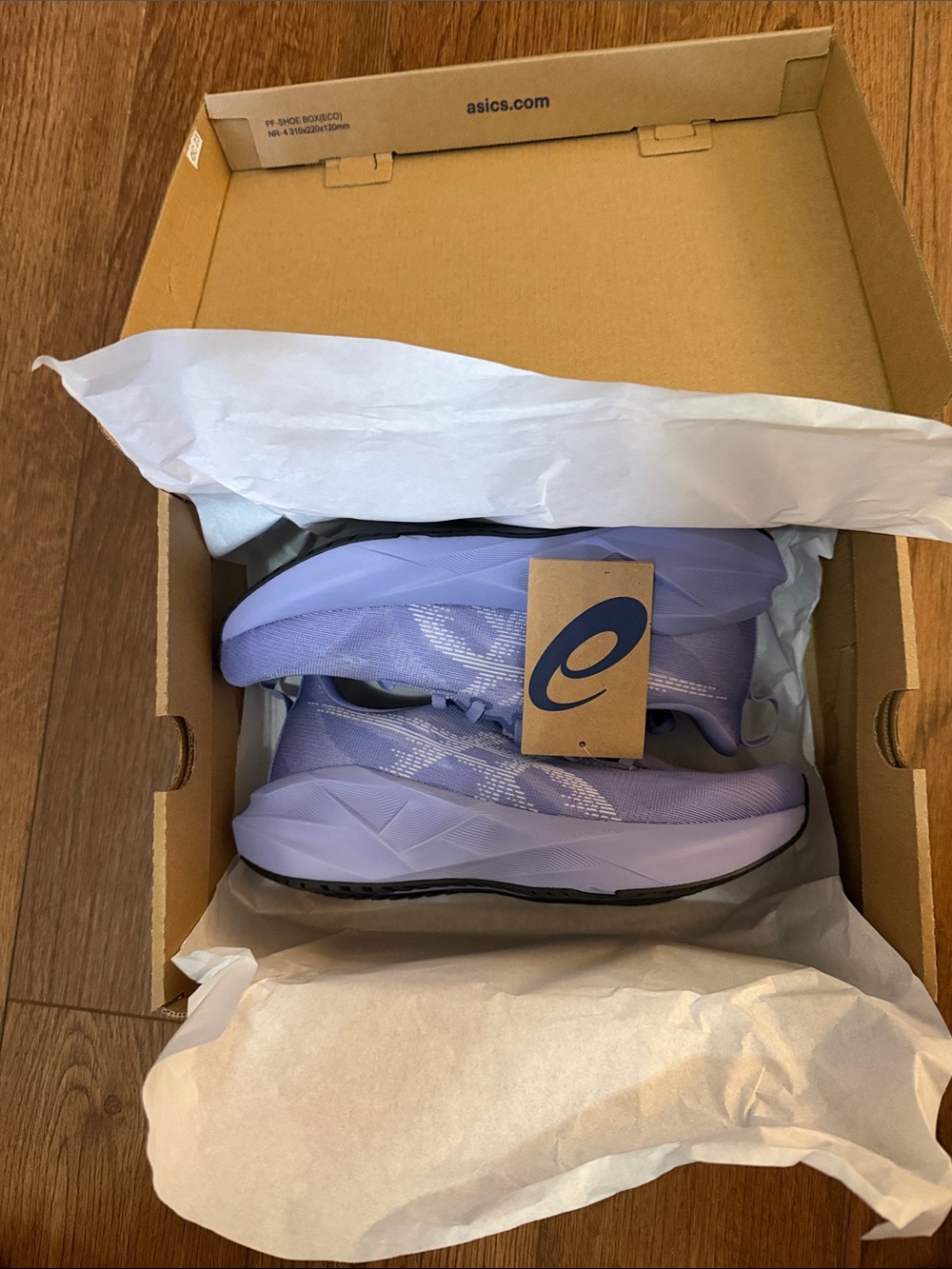 Asics Bluebell/Lilac Hint Novablast 5 Women's Running Shoes 7.5